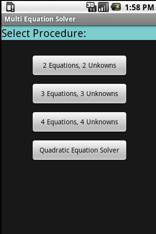 Multi Equation Solver截图1