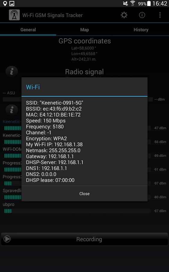 Wi-Fi GSM Signals Tracke...截图3