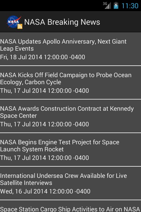 NASA RSS Feeds截图1