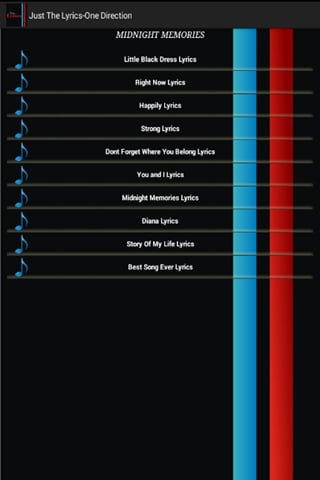 Just The Lyrics- One Dir...截图4