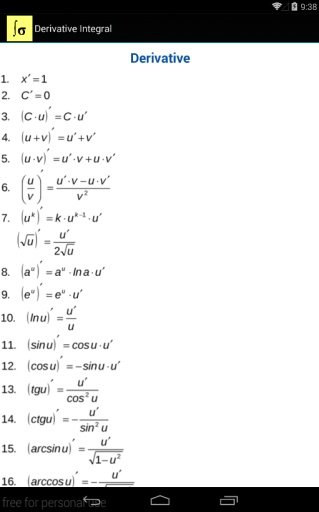 Derivative Integral Calculator截图2