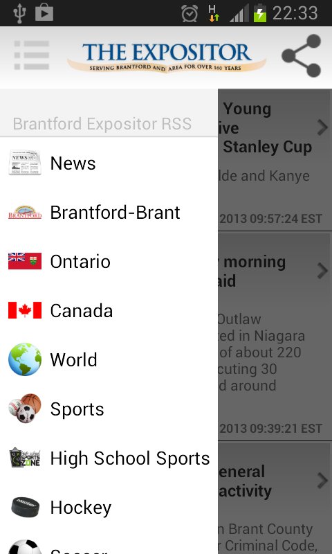 RSS Reader - Brantford截图1