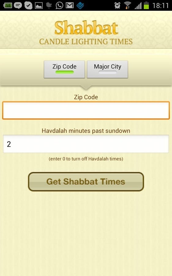 Shabbat Alerts截图1