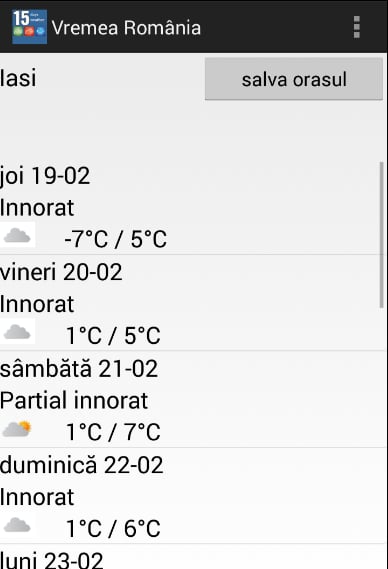 15 zile Vremea in Rom&acirc;ni...截图1