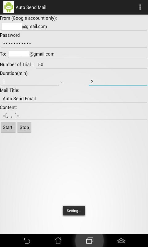 Auto Send Mail截图1