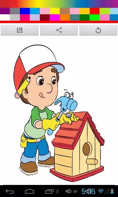 Kid Handy Man Coloring G...截图1