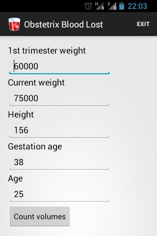 Obstetrix Blood Loss Cal...截图1