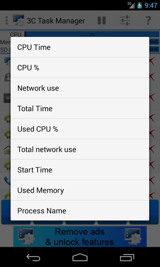 3C Task Manager截图2