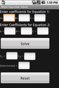 Multi Equation Solver截图
