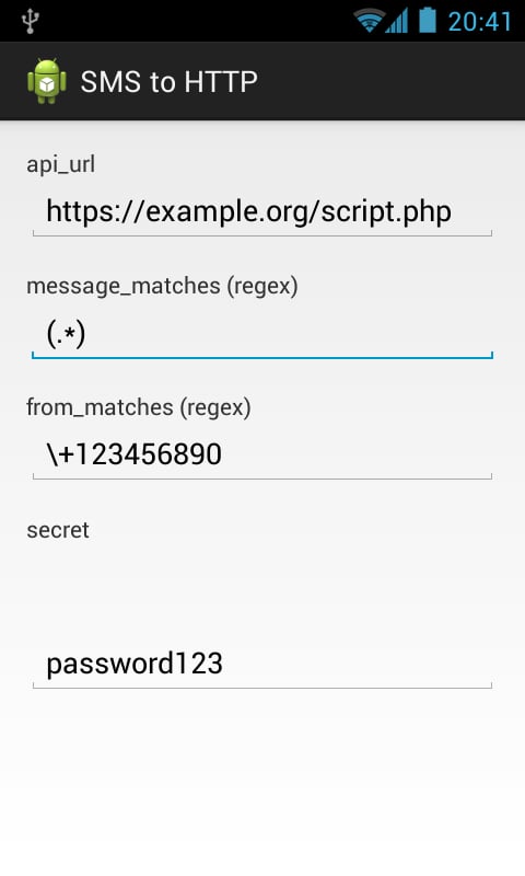 SMS to HTTP截图1