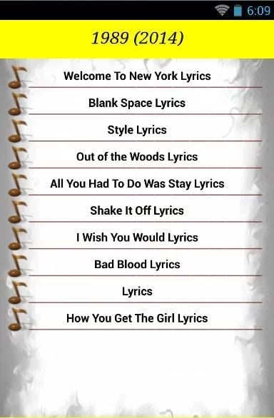 Taylor Swift Songs App截图3