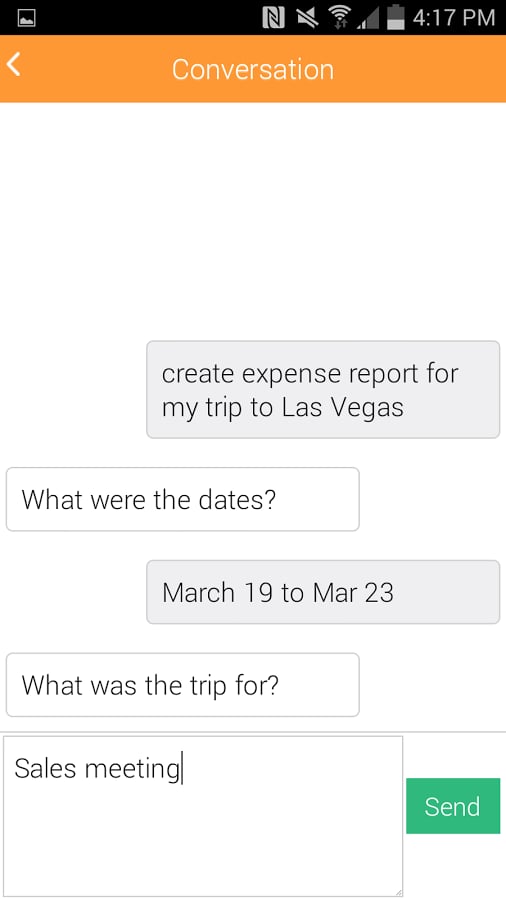 Expense Reports from App...截图4