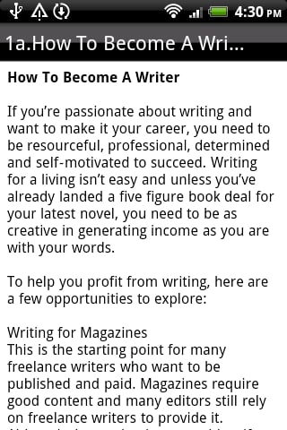 How To Become a Writer截图2