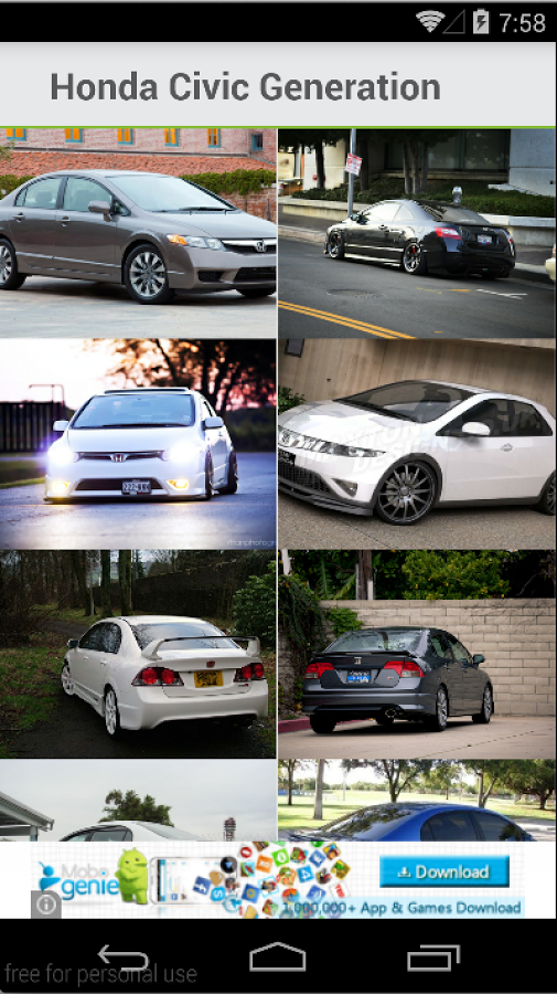 Honda Civic Generation History截图4