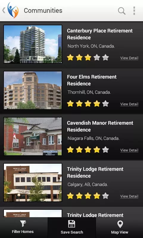 Retirement Homes Listing截图7