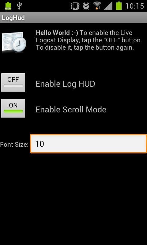 Log HUD - Live Logcat Ov...截图1