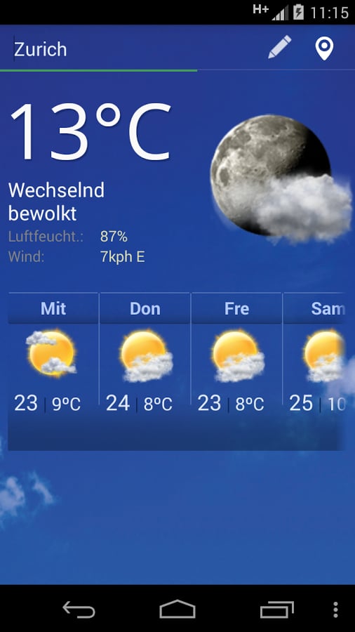 Wetter Schweiz截图1