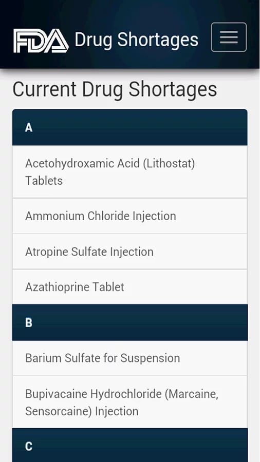 Drug Shortages截图7