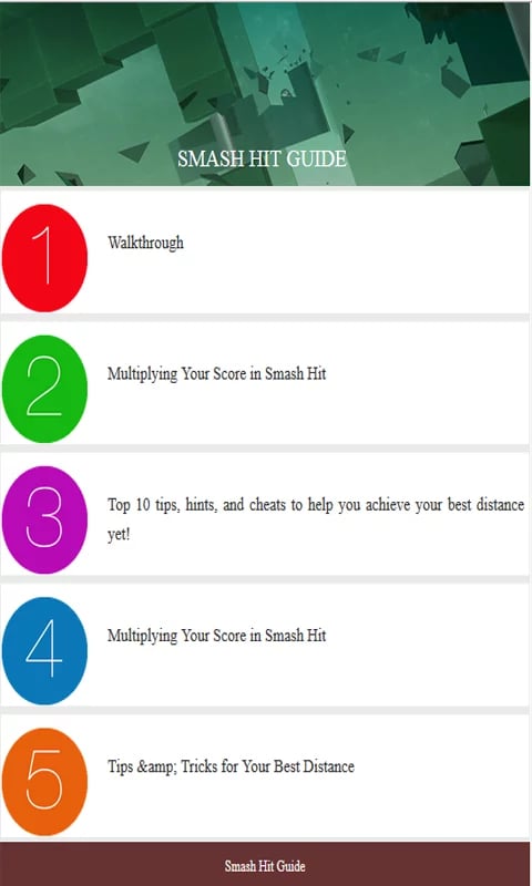 Best Guide for Smash Hit截图1