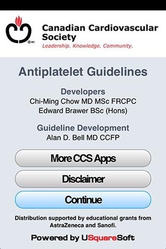 CCS Antiplatelet Guidelines截图1