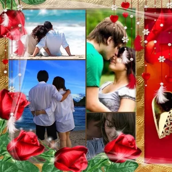 Romantic Photo Collage F...截图2