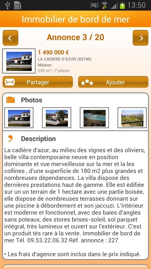 Immobilier de bord de mer截图2