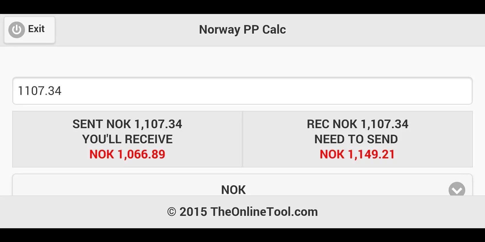 Norway PP Calc截图1