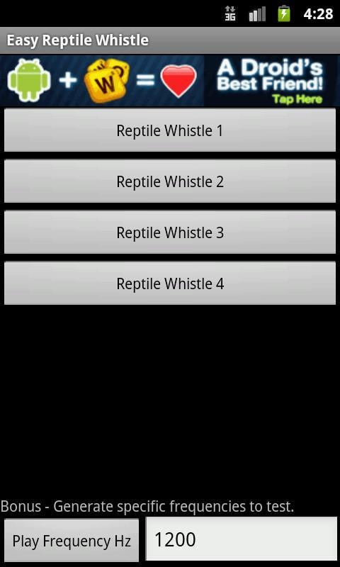 Easy Reptile Whistle截图2