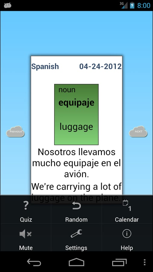 Spanish: Word of the day截图7
