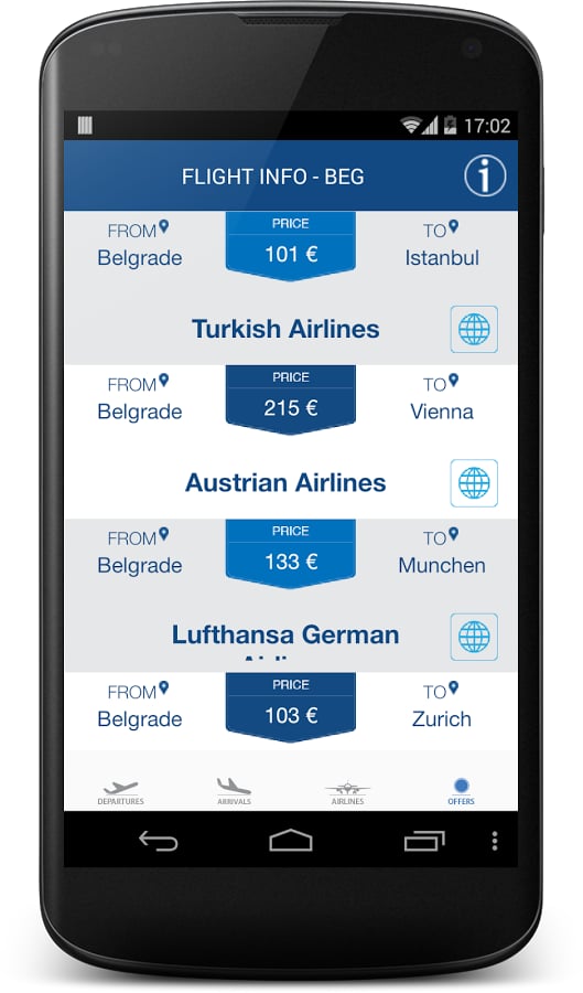 Belgrade Flights Info截图3