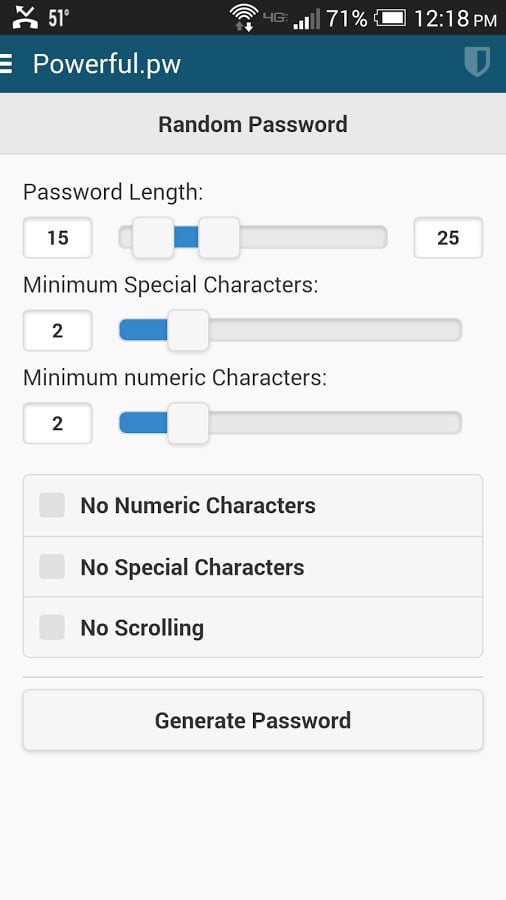 Powerful Password Genera...截图1