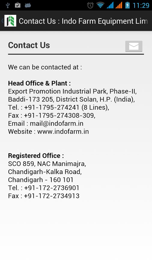 Indo Farm Equipment Ltd.截图4