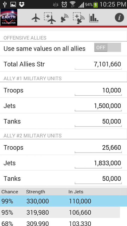 Earth Empire Attack Calc...截图1