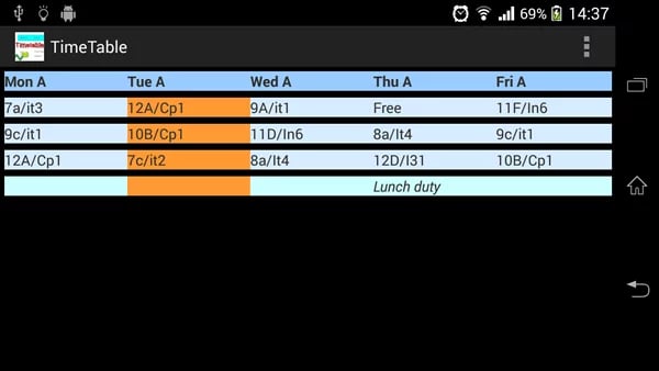 School Timetable (Simple...截图3