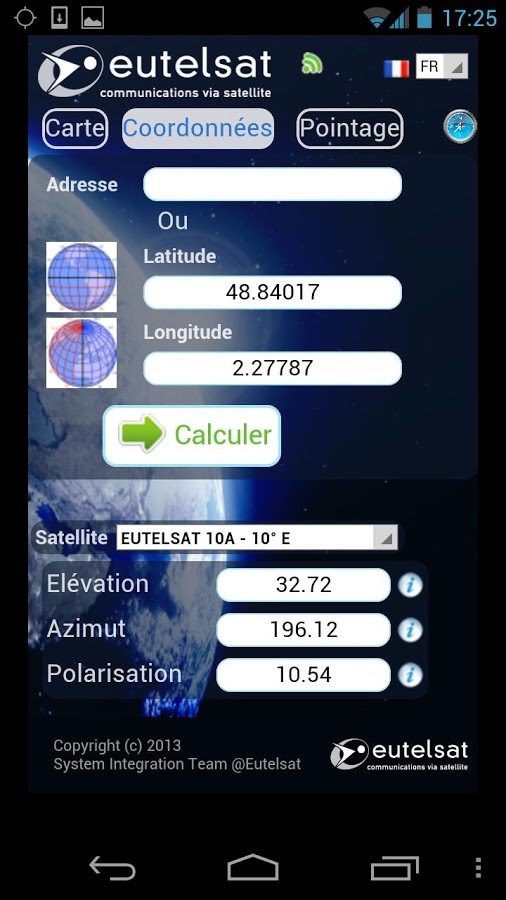 Eutelsat satellite finder截图2