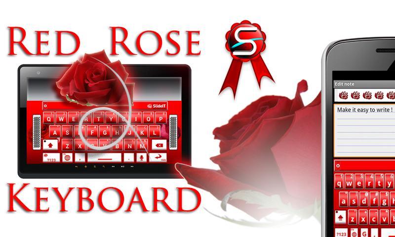 SlideIT Red Rose Skin截图1