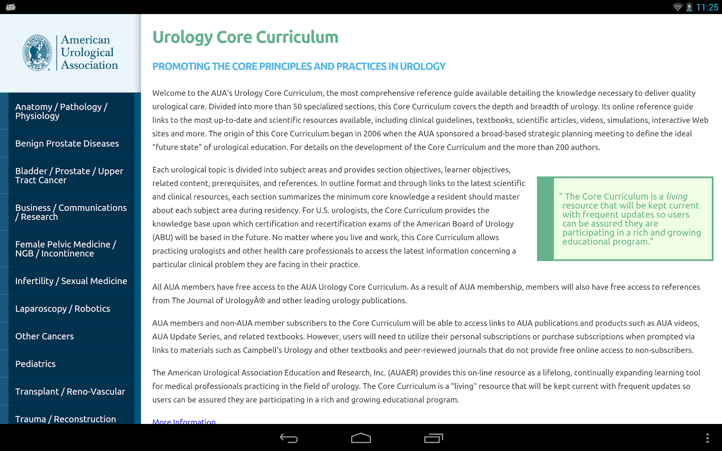 AUA Core Curriculum Mobile截图2