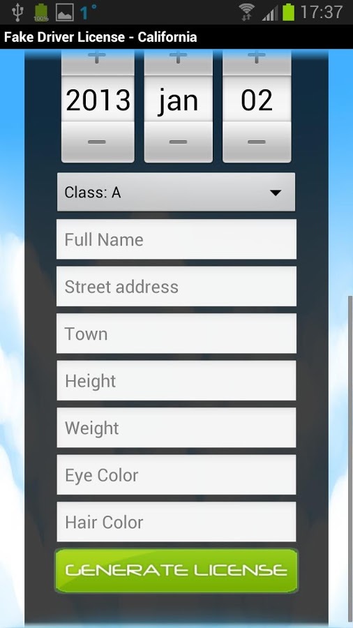 Driver License Generator截图4