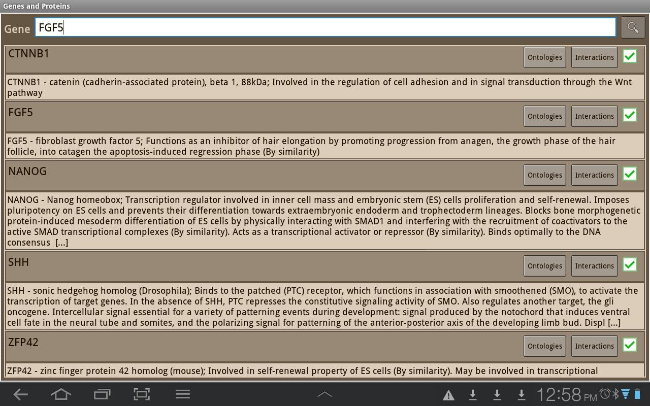 Genes and Proteins截图1