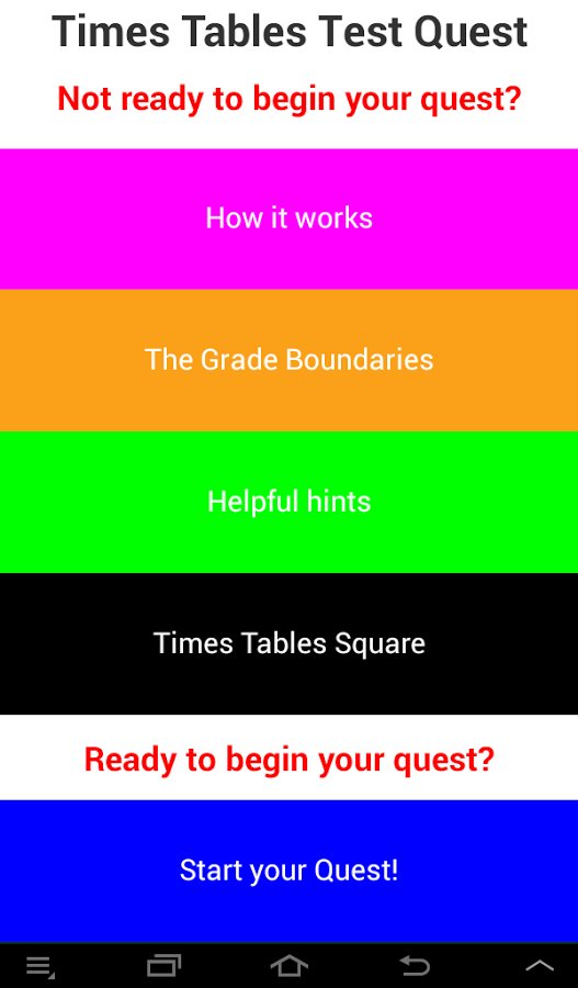 Times Tables Test Quest截图6