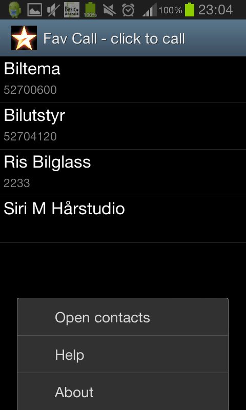 Fav Call Contacts截图1