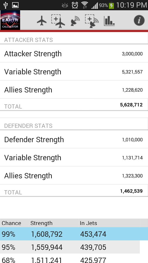 Earth Empire Attack Calc...截图4