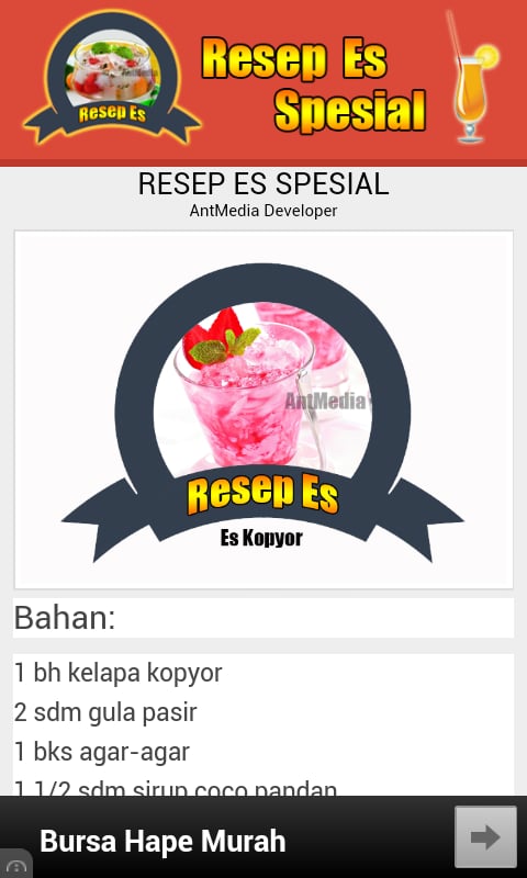 Resep Minuman Es Spesial截图3