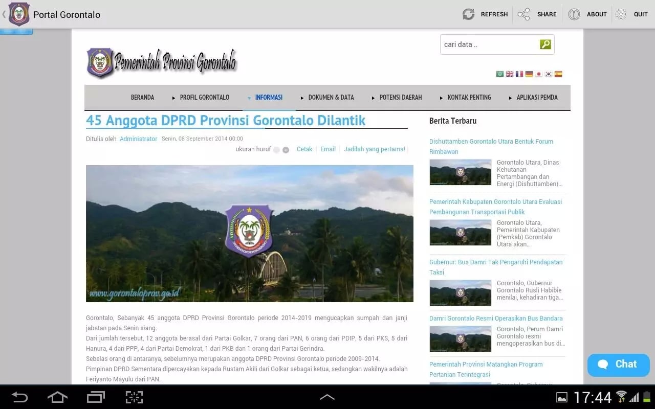 Portal Gorontalo Launche...截图3