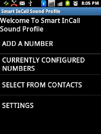 Sound profile (calls)截图1