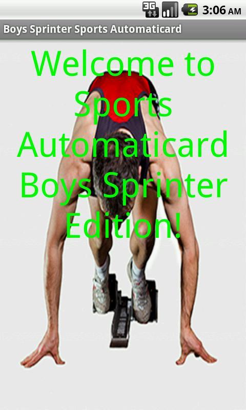 Boys Sprint Card Creator Free截图3