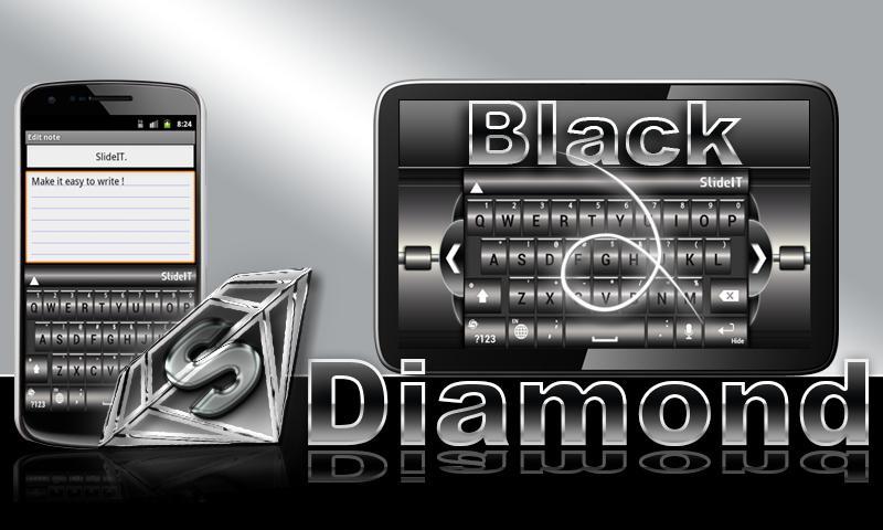 SlideIT Black Diamond Skin截图1