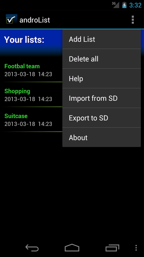 androList - list manager截图2