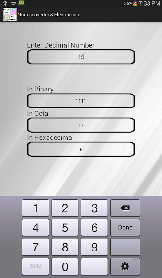 Num converter and Electric Cal截图5