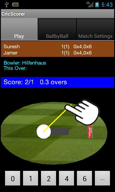 Cricket Scorer Lite截图2